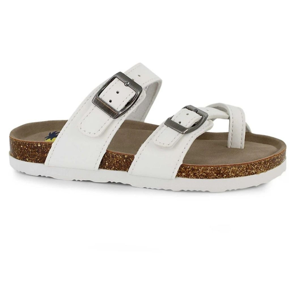 Maui Island Footbed Sandals – White | Women’s Size 10M